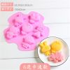 6连兔子硅胶慕斯模具3d立体卡通小白兔布丁奶冻模果冻烘焙|6连卡通