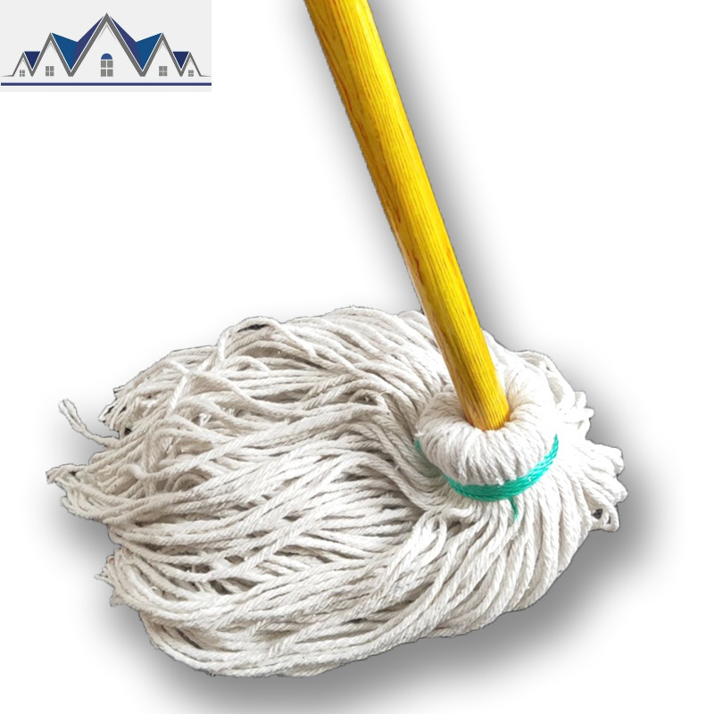 艾贝丽 拖把 木头杆老式手动挤水家用传统棉布吸水墩布