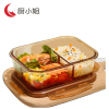 厨小姐分隔微波炉加热玻璃饭盒套装 CXJ-1613/套