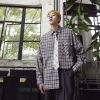 梵克公牛港风chic格子外套衬衫男长袖韩版流春季2021新款网红休闲衬衣服港风牌衬衫