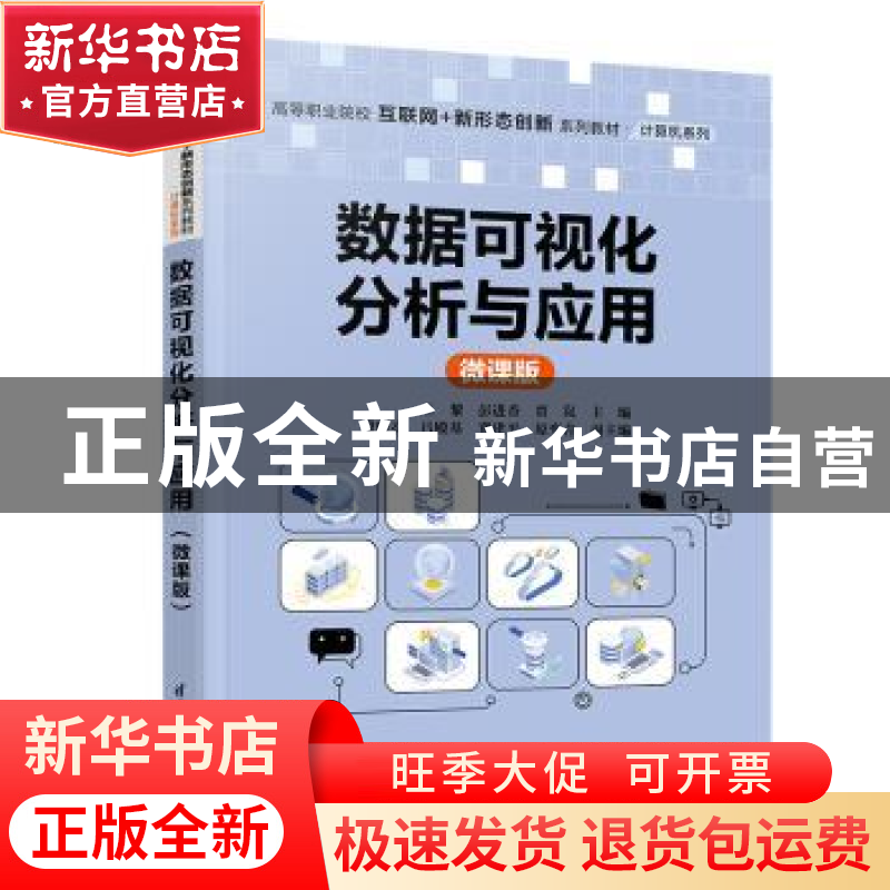 正版 数据可视化分析与应用(微课版) 王黎,彭进香,贾岚主编 清