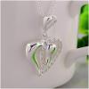 N609 Women Silver Necklace 镀925纯银女项链日韩版锁骨链潮人送女朋友七夕情人节礼物