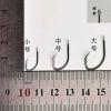 钓甲鱼钩黑鱼钩黄鳝钩昂刺鱼钩防锈歪头钩排钩单钩子线延绳钓线钩 扁柄歪头钩(小号)裸钩50枚/无赠品
