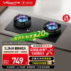 万和天然气燃气灶具煤气炉双灶嵌入式5.2kw家用猛火一级能效JZT-C7L50