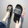 新港风联名款芝麻街拖鞋女夏外穿沙滩拖平底懒人托chic卡通图案潮