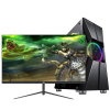 铭能 十代i3四核/GTX1050独显/8G DDR4内存/256G固态 台式机 台式电脑 DIY组装机 组装电脑 家用办公电脑主机 商务设计组装机 学生网课游戏电脑+27英寸全套