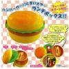 仿真汉堡多层饭盒三层可爱带叉勺便当盒学生外带饭盒 三层方形 800-1000ml