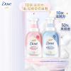 多芬(DOVE) 绵密沐浴泡泡沐浴露 清甜奶香400g+樱花甜香400g