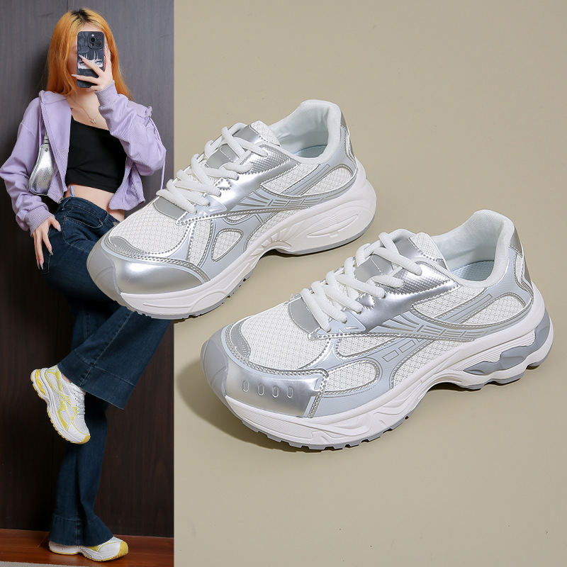 ins韩版新款老爹鞋女春季跑步休闲鞋厚底增高鞋