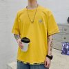 梵克公牛港风短袖T恤男休闲印花宽松男士潮牌宽松潮流原宿风打底衫