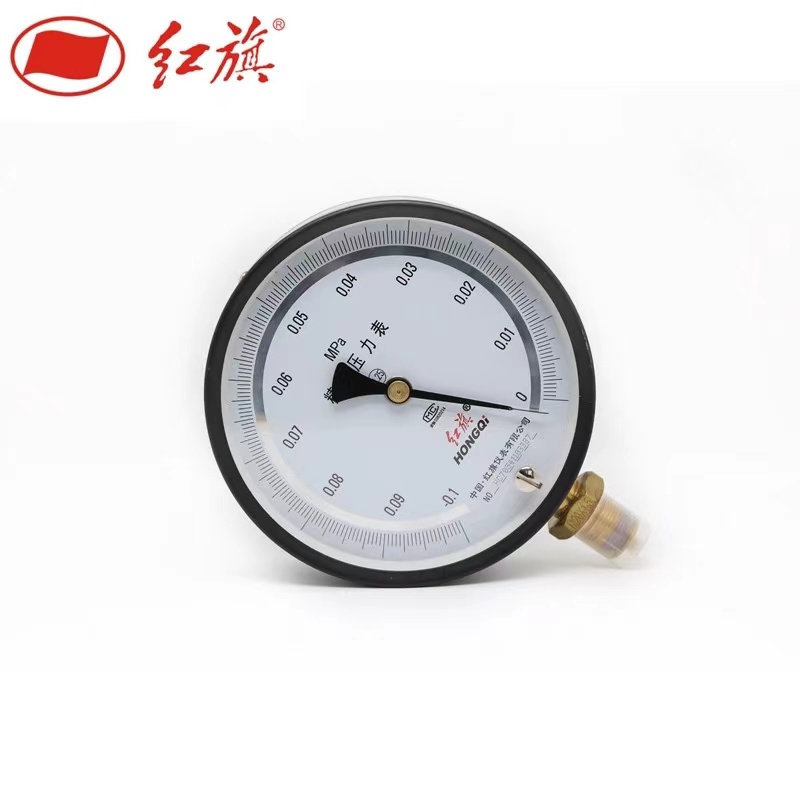 红旗 真空精密压力表定制检测款0.25级 YB-150B -0.1-0MPA(其他压力值需备注)块