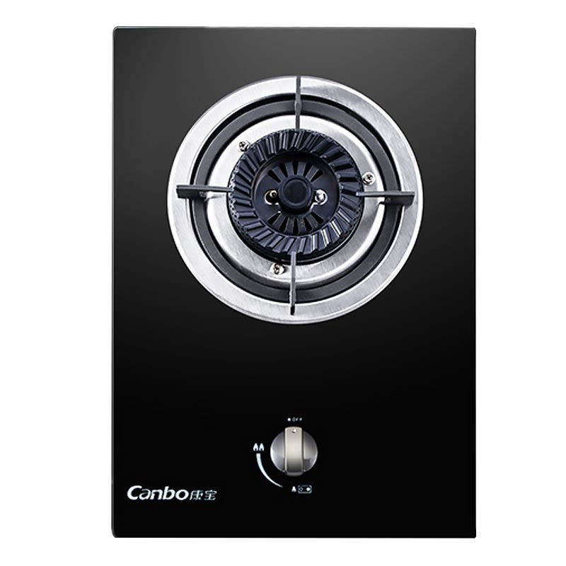 康宝(Canbo)燃气灶嵌入式 家用厨房煤气炉 大火炉单灶 单炉头 出租房公寓台式灶 钢化玻璃耐热 单炉台嵌两用(大火力图片