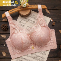 YUNWUXIN罩杯文胸大胸显小大码内衣女薄款聚拢侧收副乳调整型无钢圈胸罩胸罩