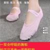 中国古典舞蹈鞋儿童女软底练功成人瑜伽民族跳舞猫爪男女童芭蕾舞 粉色透气款 23
