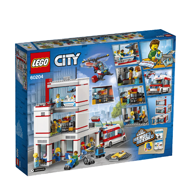 lego乐高city城市系列乐高城市医院60204