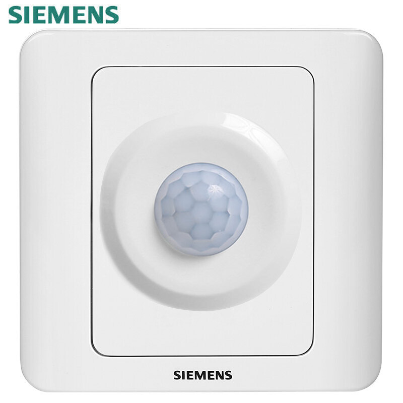 西门子（SIEMENS） 5UH82256NC01 远景系列人体红外感应开关（L.N.A三线款）可接LED灯、节能灯