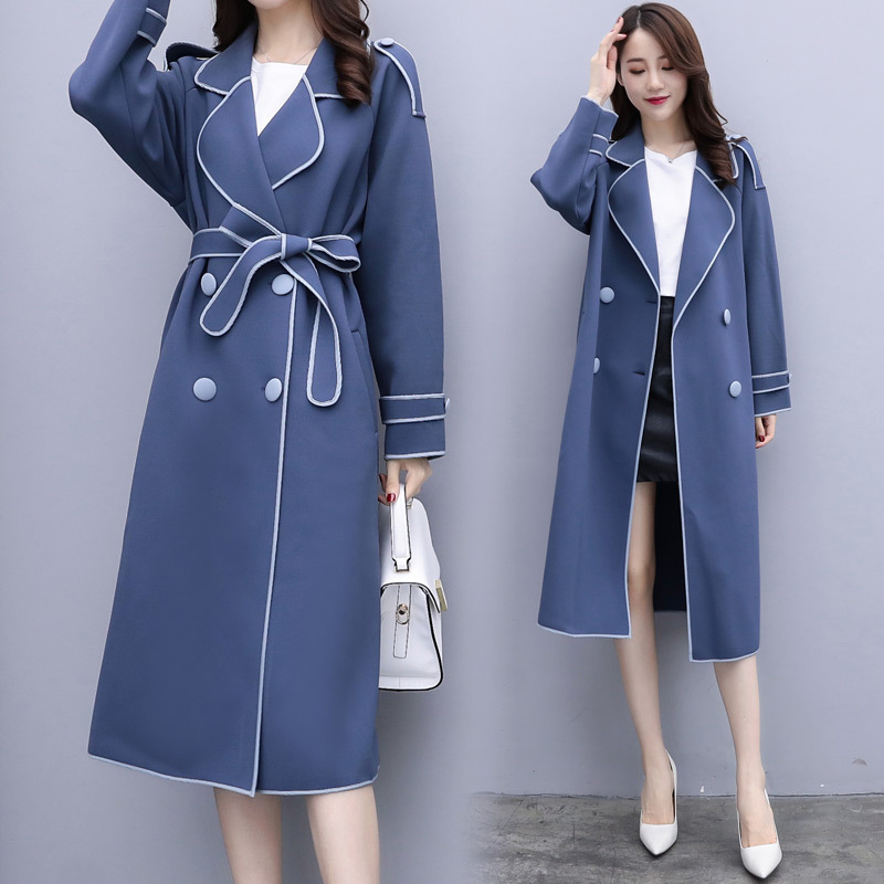 女式中长款风衣_秋装风衣女式中长款