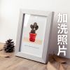 实木质相框摆台5寸6寸7寸8寸10寸创意挂墙a4简约画框照片摆件像框|灰木色+洗照片 10寸横竖摆台(摆台专用)