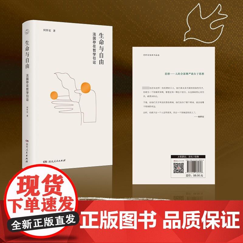 生命与自由:法国存在哲学引论 何怀宏 著 社科 外国哲学 哲学总论 正版图书籍湖南人民出版社高清大图