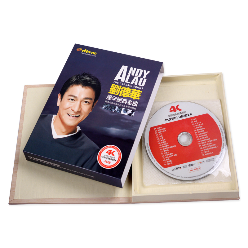 正版新书刘德华专辑历年经典金曲正版车载dvd光碟片经典歌曲音乐mv