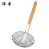 津卓 不锈钢漏勺笊篱 26cm 个