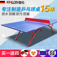 健伦(JEEANLEAN) 乒乓球台家用训练健身比赛乒乓球桌户外可折叠专业级JL317户外乒乓球台
