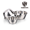 诺顿(NORTON) 5GYY003 诺顿营养多用调料碗（3件套）不锈钢加厚汤盆味斗调料缸沙拉碗洗菜盆打蛋和面盆 单套装