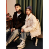 [8.5折价263.4元叠加优惠券]唐狮冬季新款立领情侣羽绒服男女装短款加厚面包服夹克外套潮