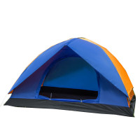 悠拓者3-4人双层帐篷YT-ZP003拼色颜色随机 200X200X135CM(双门)