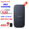 闪迪(SanDisk)480GB Type-c 便携式移动固态硬盘传输速度520MB/s PSSD 手机硬盘E30系列