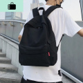 男士背包双肩包韩版时尚潮流旅行包初中高中大学生书包帆布电脑包NEW LAKE b012红标+送挂饰常规款45*3_27