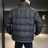冬季加厚羽绒服男士短款2024新款休闲立领白鸭绒保暖户外青年外套