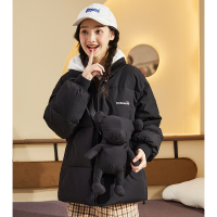 唐狮棉服女新款棉衣设计感小众冬季短款棉袄F(不送包包)