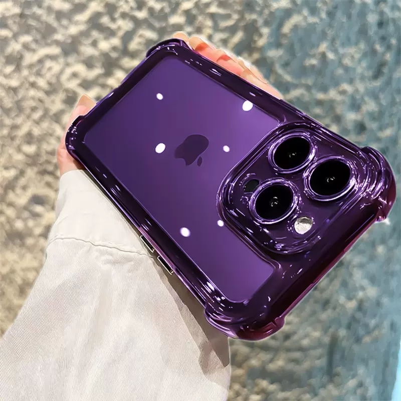 安美宝 透明四角防摔苹果15手机壳新款iphone14promax保护14plus壳13套12镜头11防摔ProMax壳高清大图