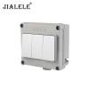 JIALELE 墙壁开关插座 明装 十孔 个