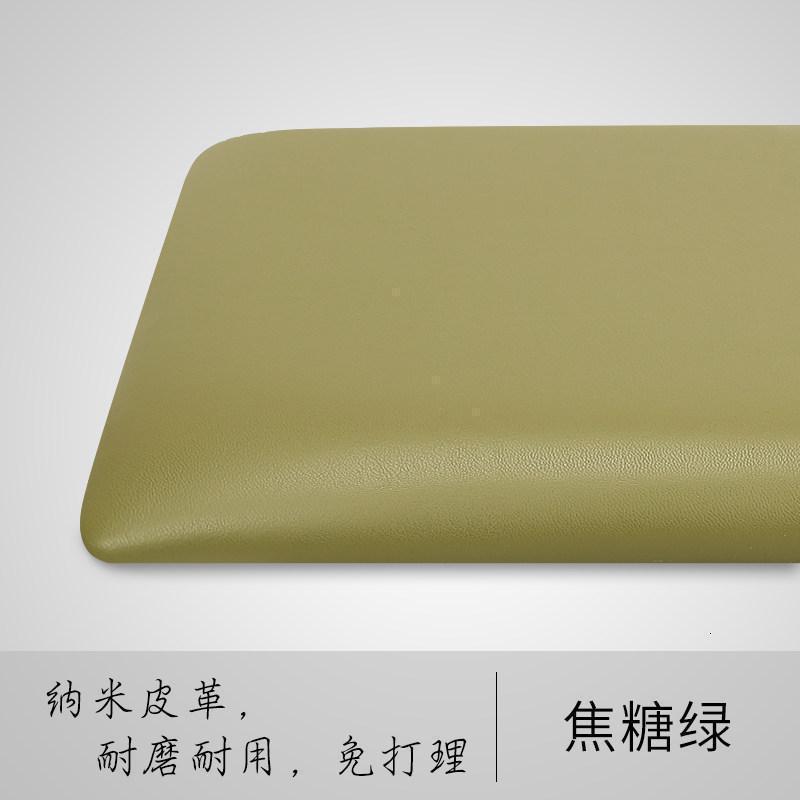 森美人定做皮革床头软包靠背粘墙自粘卡座坐垫定制拉点高密度海绵垫 焦糖绿咨询客服定做0.1㎡浅拉点【欧松板5cm厚】