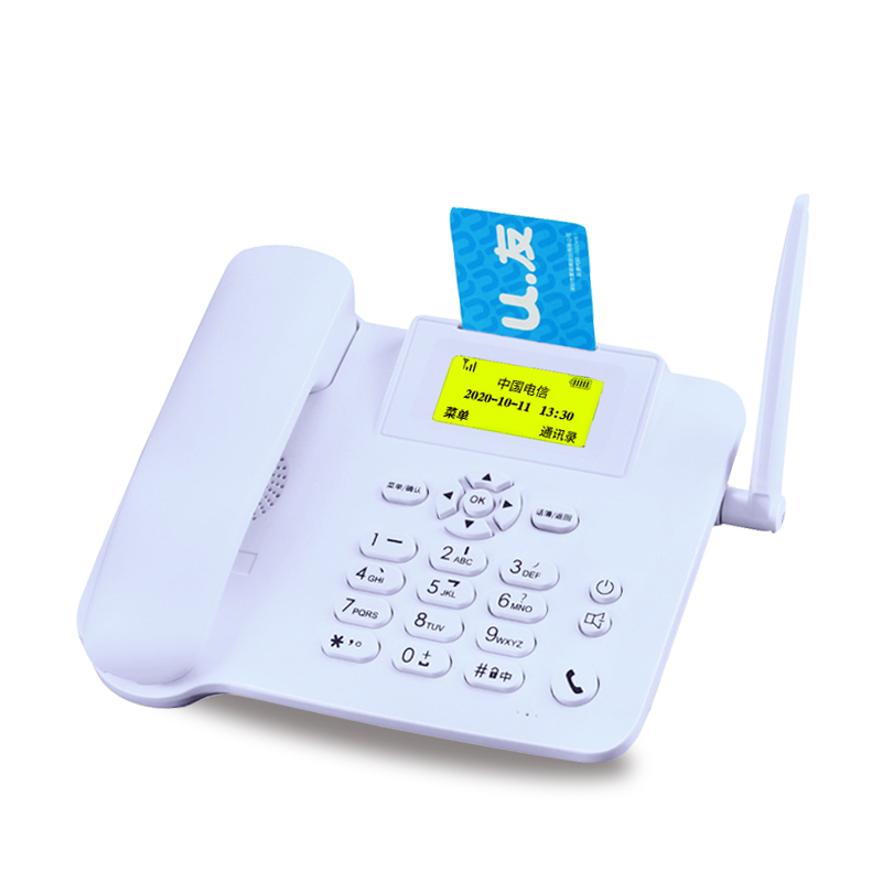 无线座机电话怎么插卡