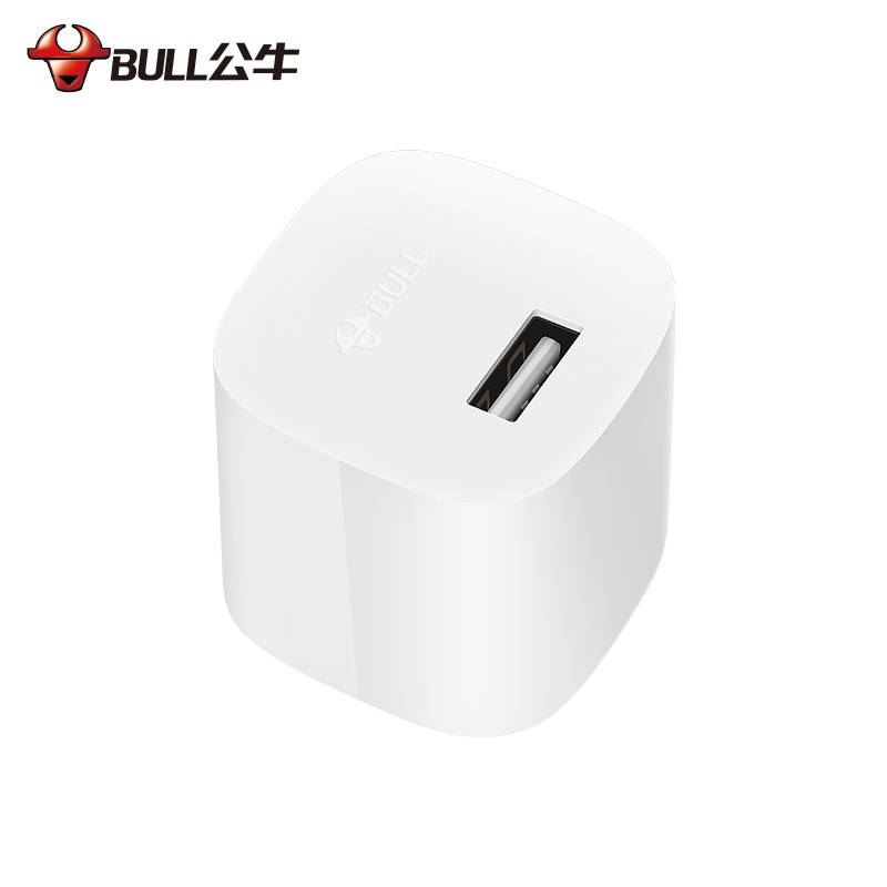 公牛(BULL)GN-U1100充电器USB充电头手机充电器2A适用华为小米苹果vivo等小巧便携白色高清大图