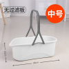 中号-单桶【白色】 大容量洗拖把桶长方形家用水桶挤水桶胶棉海绵拖布桶拖地涮清洗桶