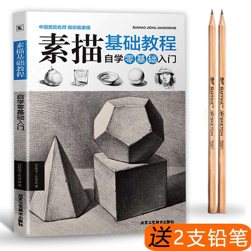 素描书入自学零基础教材教程人物头像静物初学者几何体动物书籍