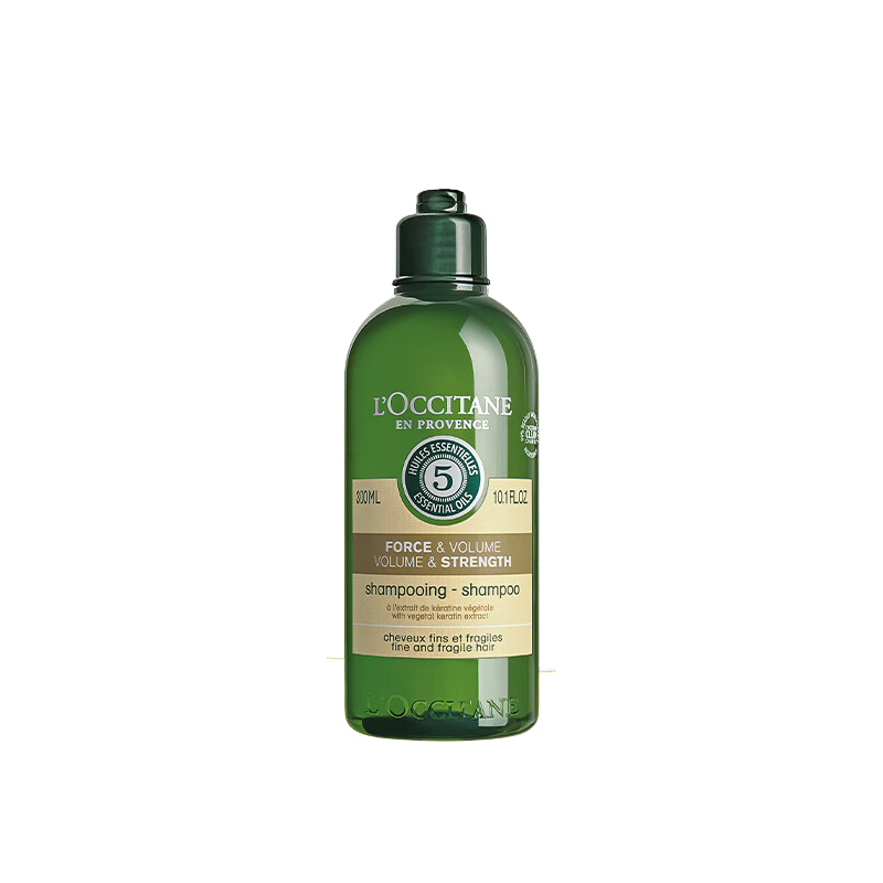 欧舒丹 (L’OCCITANE)5合1草本菁纯强韧丰盈洗发露 300ml(黄标-强韧丰盈)