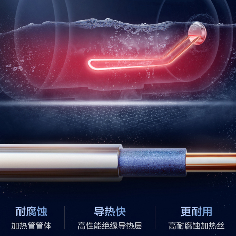 海尔(Haier) EC8001-B1电热水器 80升速热高温抑菌 安全防电墙 便捷旋钮操作 小体积易安装