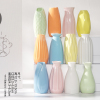 北欧白色素烧干花花瓶创意现代客厅插花水养家居装饰摆件I7|深棕色多款混搭5个