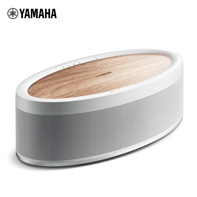 雅马哈(Yamaha)WX-051 无线WIFI 蓝牙音响 家庭影院功放回音壁无线环绕音箱 Hi-Res高解析音频白桦木