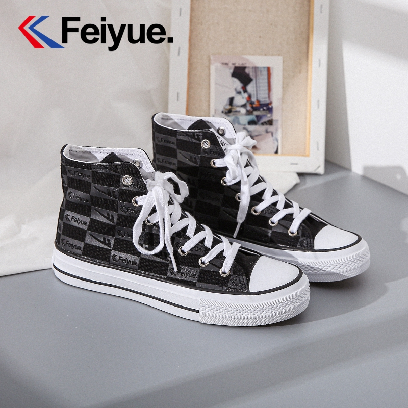 feiyue飞跃回力联名款高帮帆布鞋休闲运动板鞋情侣款视频