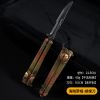 蝴蝶刀五爪金龙合金甩刀csgo游戏金属男孩未开刃玩具模型