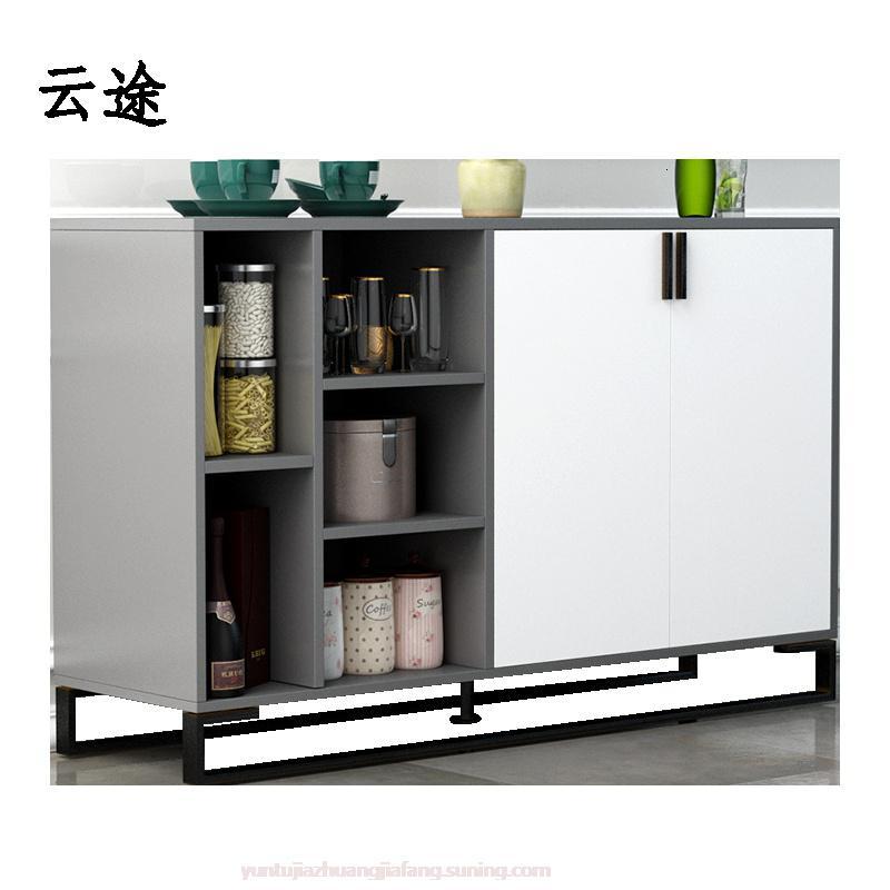 北欧轻奢简约现代餐边柜客厅厨房家用靠墙经济型简易储物茶水碗柜定制
