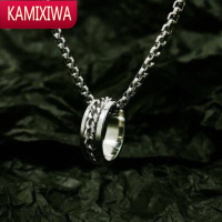 KAMIXIWAMLD十字星拼接双层项链男嘻哈ins简约配饰潮酷小众设计百搭锁骨链