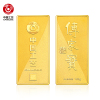支持回购 中国工艺黄金投资金条1000g足金Au9999金砖薄片金砖投资收藏系列随机款