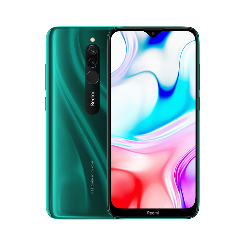 小米 (MI)Redmi 8 4+64GB仙踪绿5000mAh大电量 大字体大音量 3D四曲面机身双摄 骁龙八核处理器 AI人脸解锁老年人红米游戏智能移动联通电信全网通4G手机